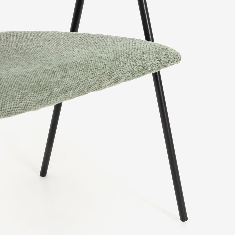 Silla de comedor verde Linda 55x57x82cm Clau&Chloe