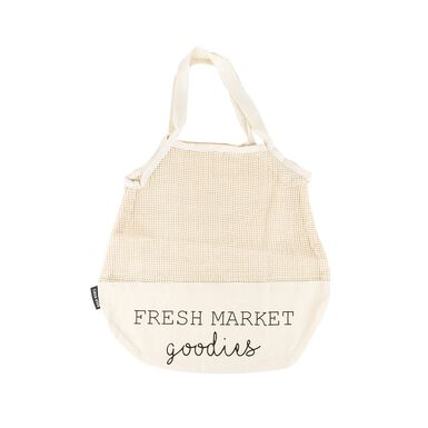 Bolsa de algodón beige Goodies 40x40cm