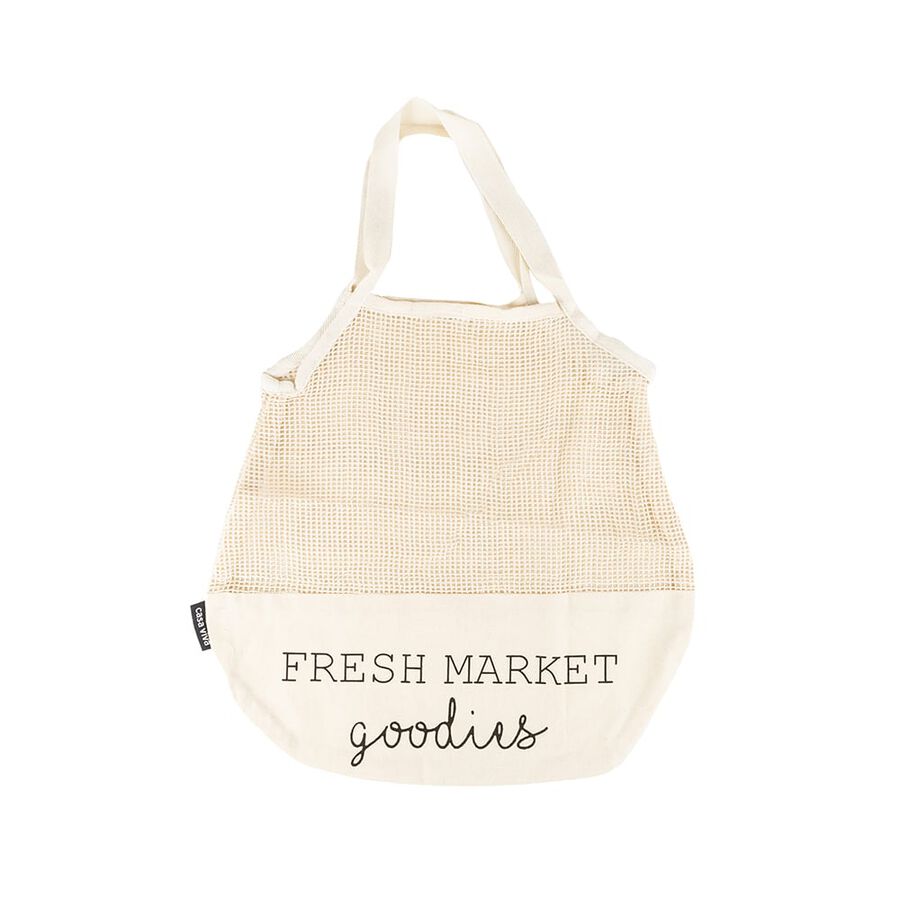 Bolsa de algodón beige Goodies 40x40cm