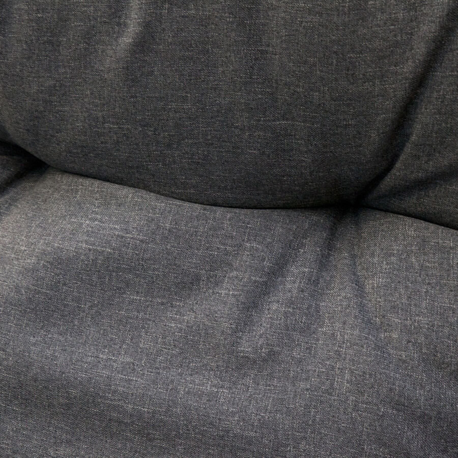 Sillón colgante blanco con cojín gris Summer 98x98x203 cm