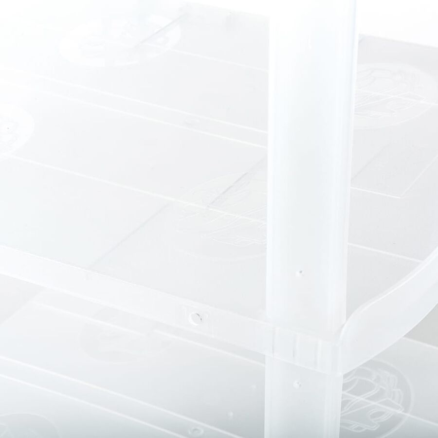 Zapatero blanco con 3 estantes 47x23x25cm