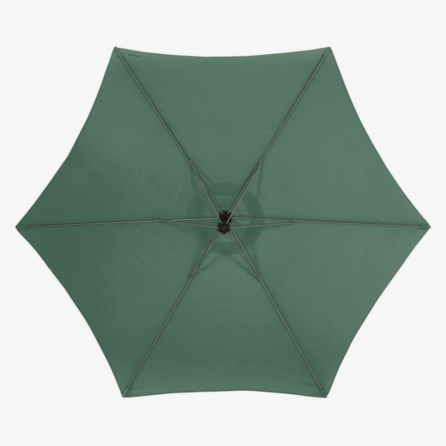 Parasol basculante de acero inoxidable verde Maui 300cm