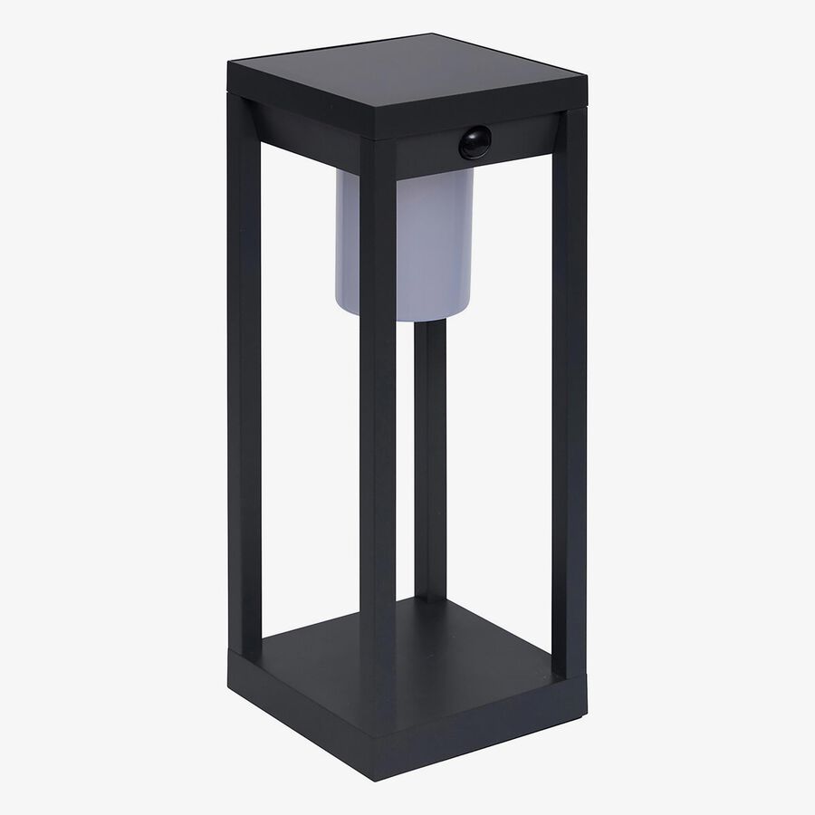 Farol solar para jard&iacute;n de aluminio grafito Pirox 40cm