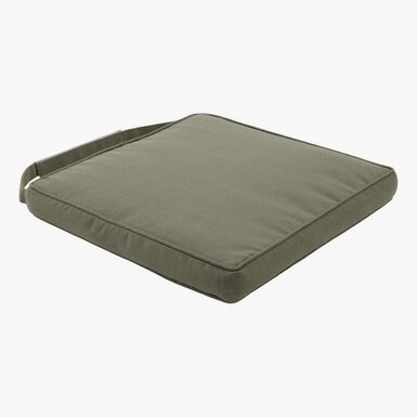 Cojin para silla de jard&iacute;n con velcro verde Kairo 40x40cm