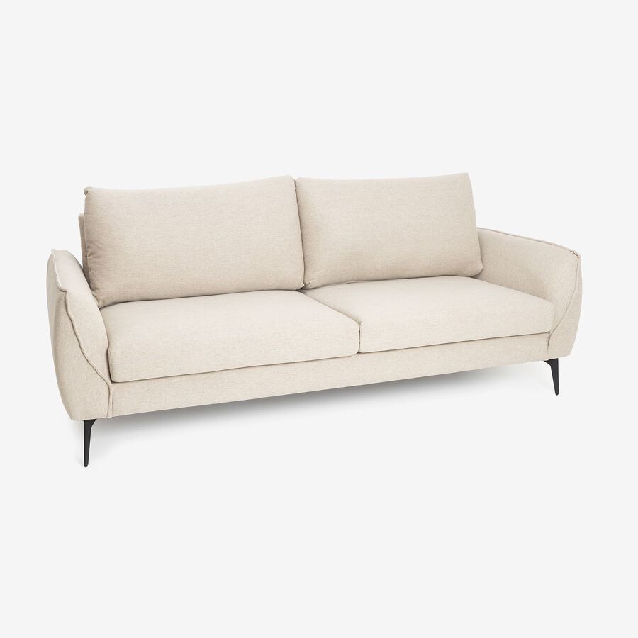 Sofá de 3 plazas beige Balt 207x90cm Clau&Chloe