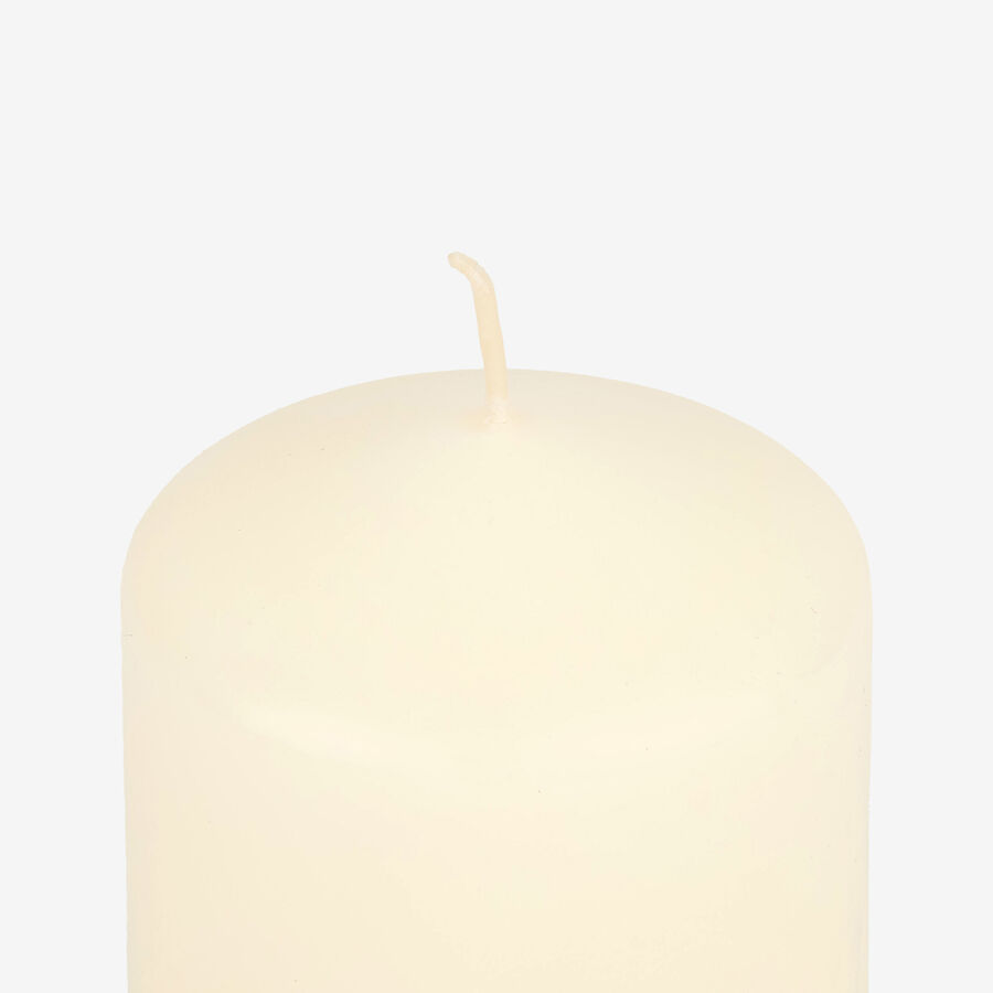 Set de 7 velas decorativas pilar blancas