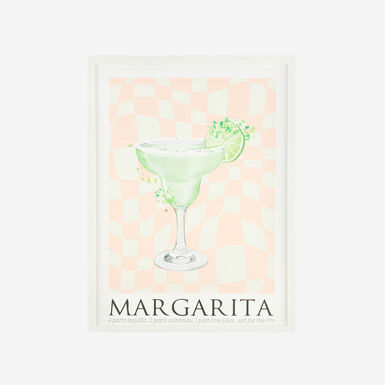 Cuadro con marco y cristal Margarita 30x40cm