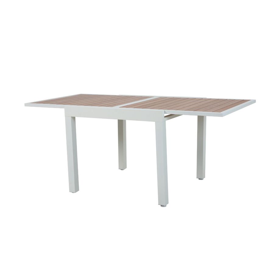 Mesa de jard&iacute;n extensible de aluminio Anafe 90/180x90x75cm