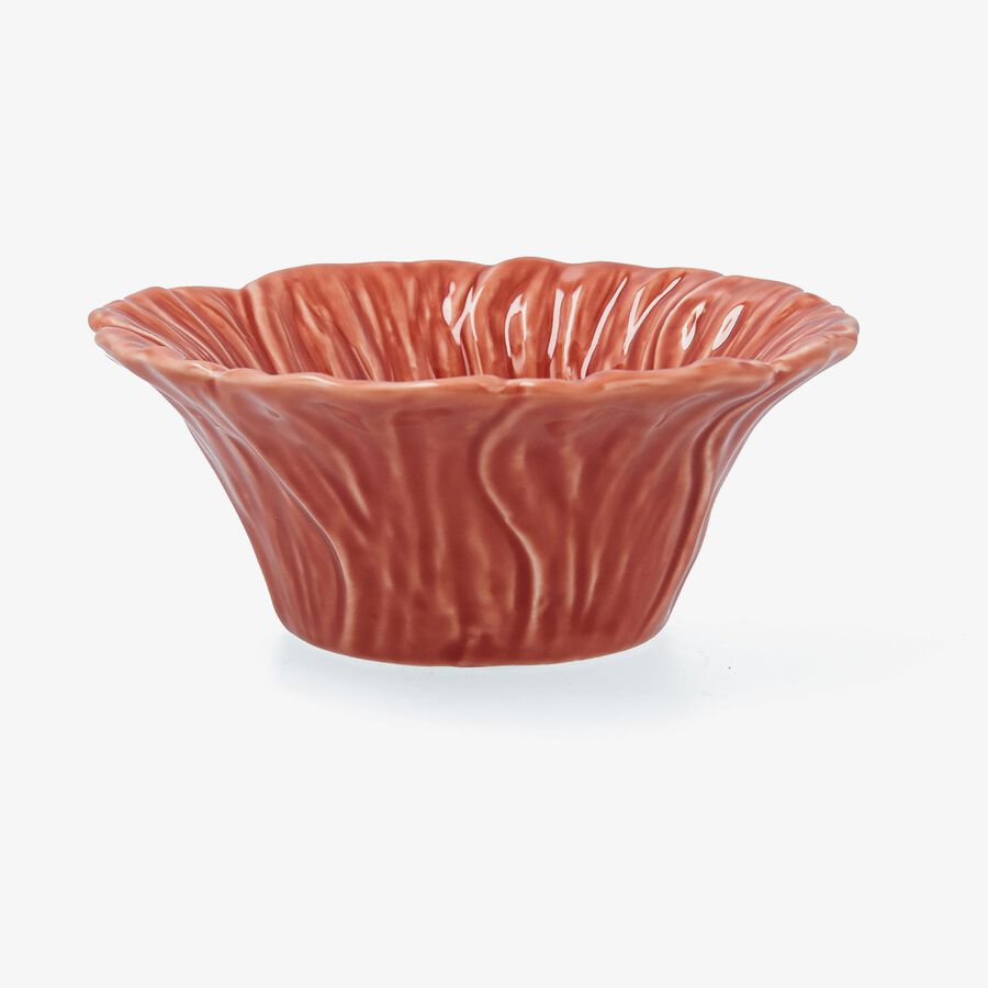 Bol de flor rojo de porcelana Pomera 16cm