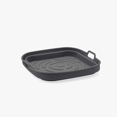 Cesta de silicona plegable cuadrada para freidora 20x8cm