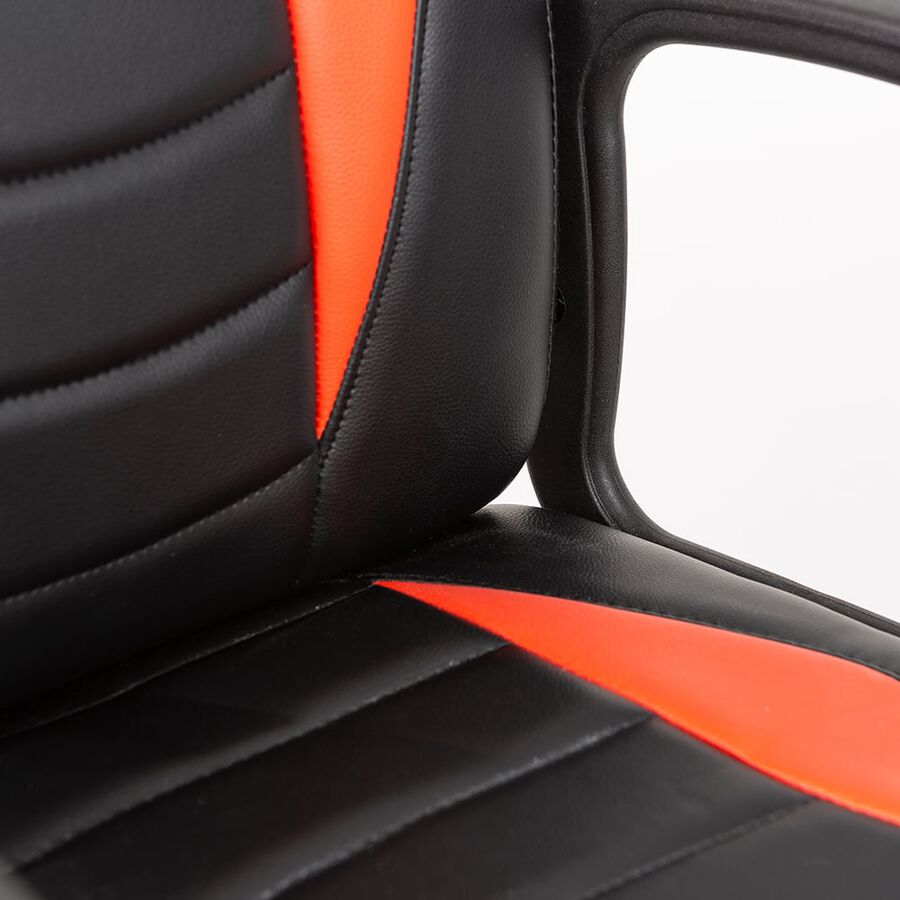 Silla gamer de oficina roja y negra