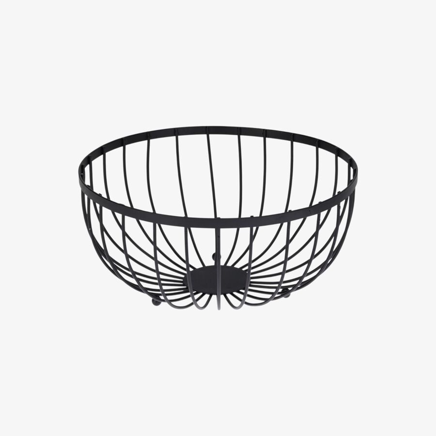 Frutero de metal negro &Oslash;26cm
