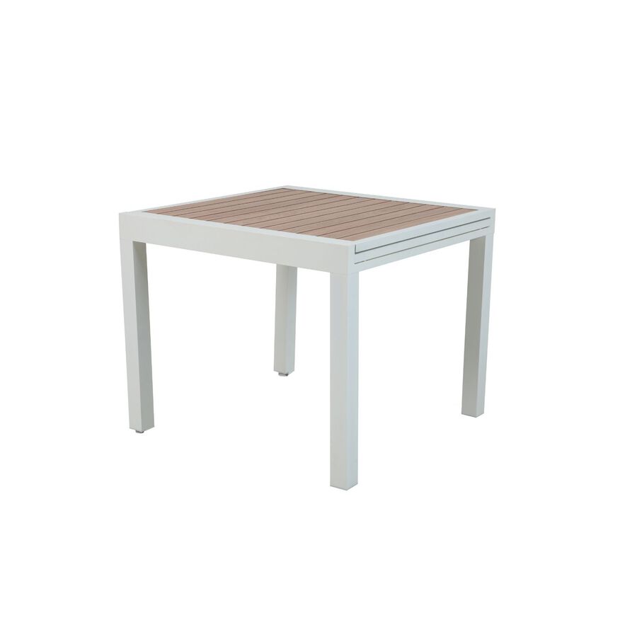 Mesa de jard&iacute;n extensible de aluminio Anafe 90/180x90x75cm