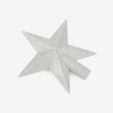 Estrella para árbol plateada 22cm
