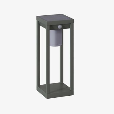 Farol solar para jard&iacute;n de aluminio verde Pirox 40cm