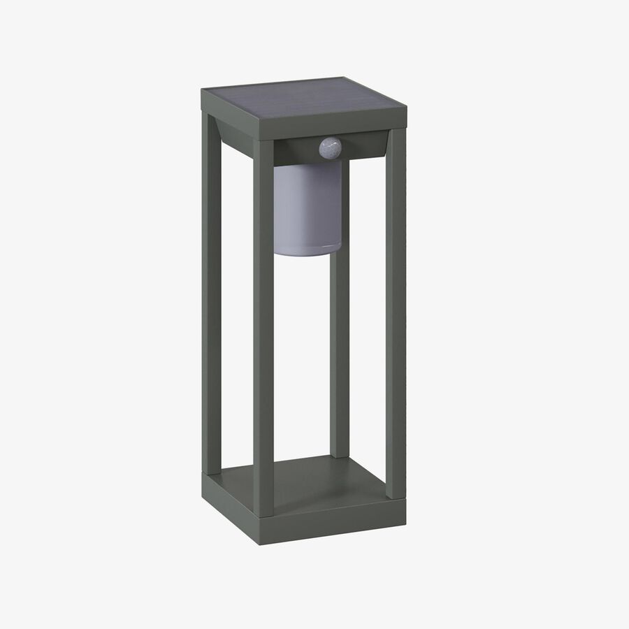 Farol solar para jard&iacute;n de aluminio verde Pirox 40cm