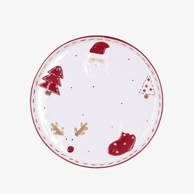 Plato llano de dolomita Navidad Ø26cm Clau&Chloe