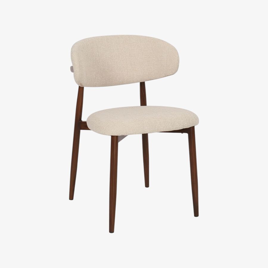 Silla de comedor efecto madera beige Martina 54x52x76cm Clau&Chloe