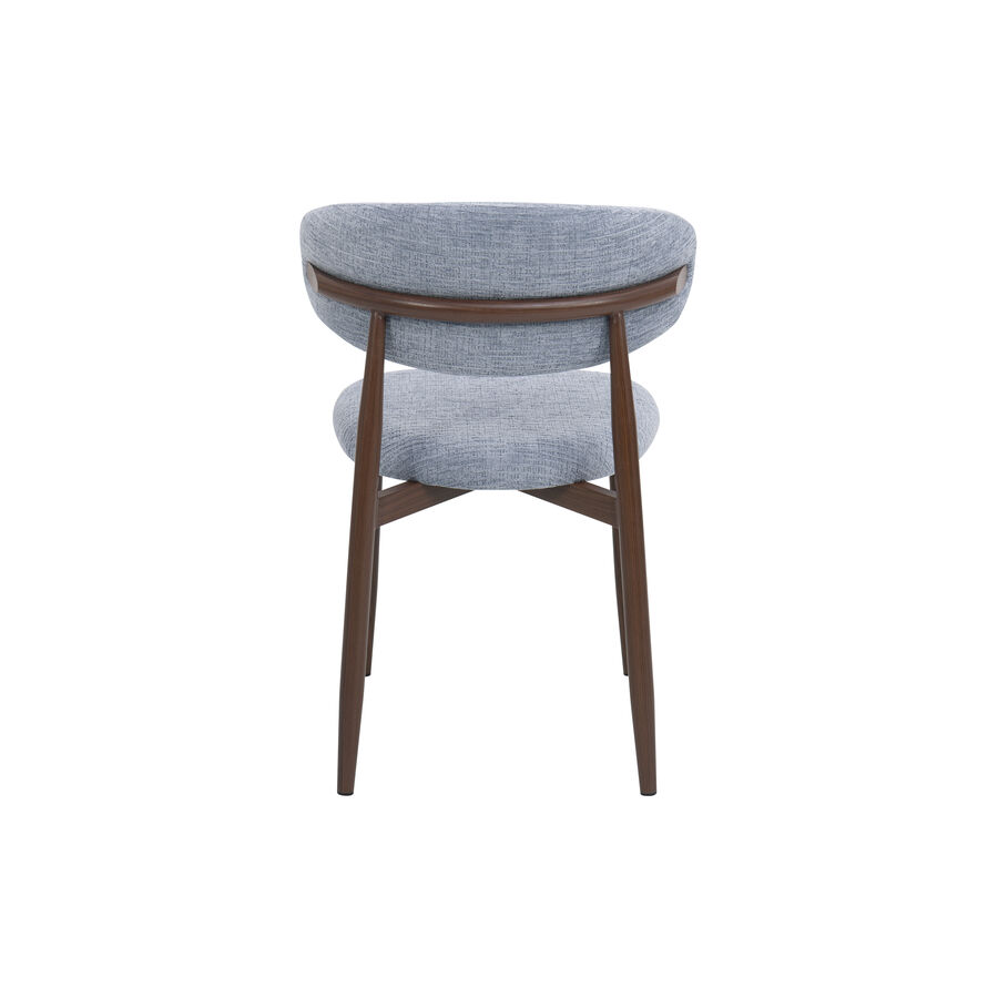 Silla de comedor efecto madera azul Martina 54x52x76cm Clau&Chloe