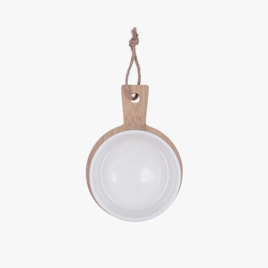 Tabla con bol de ceramica redondo Tapas