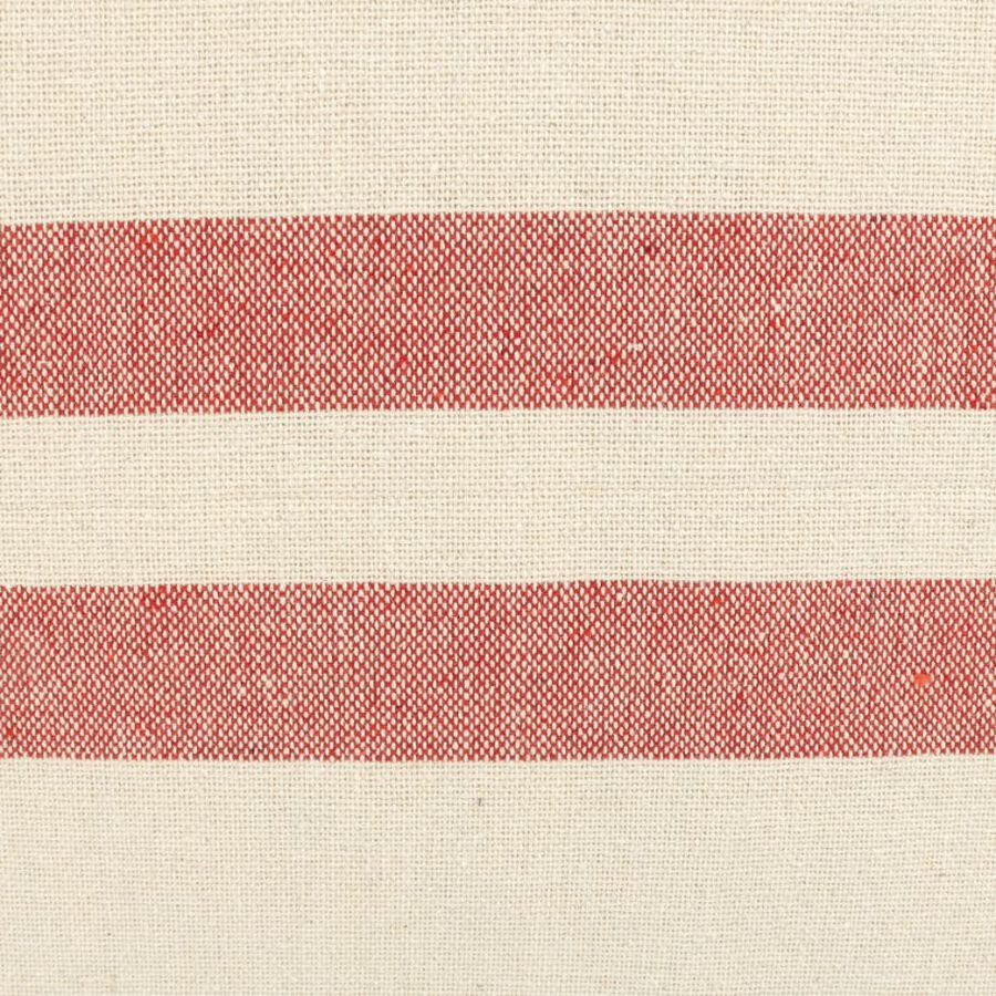 Funda de cojín de algodón con rayas rojas Niza 60x60cm