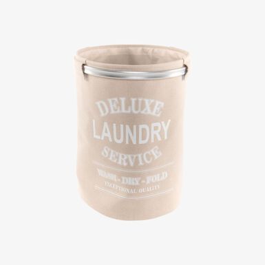 Cesta para ropa de tela y aluminio Laundry Ø37x50cm