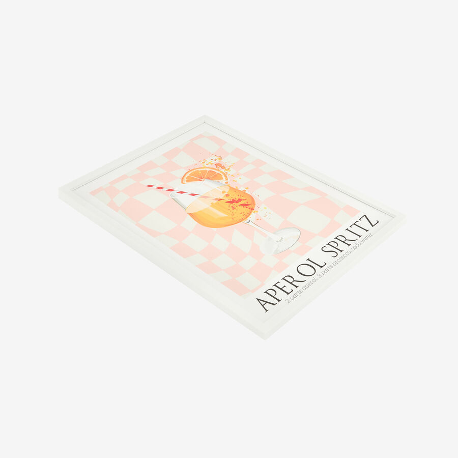 Cuadro con marco y cristal Aperol Spritz 30x40cm