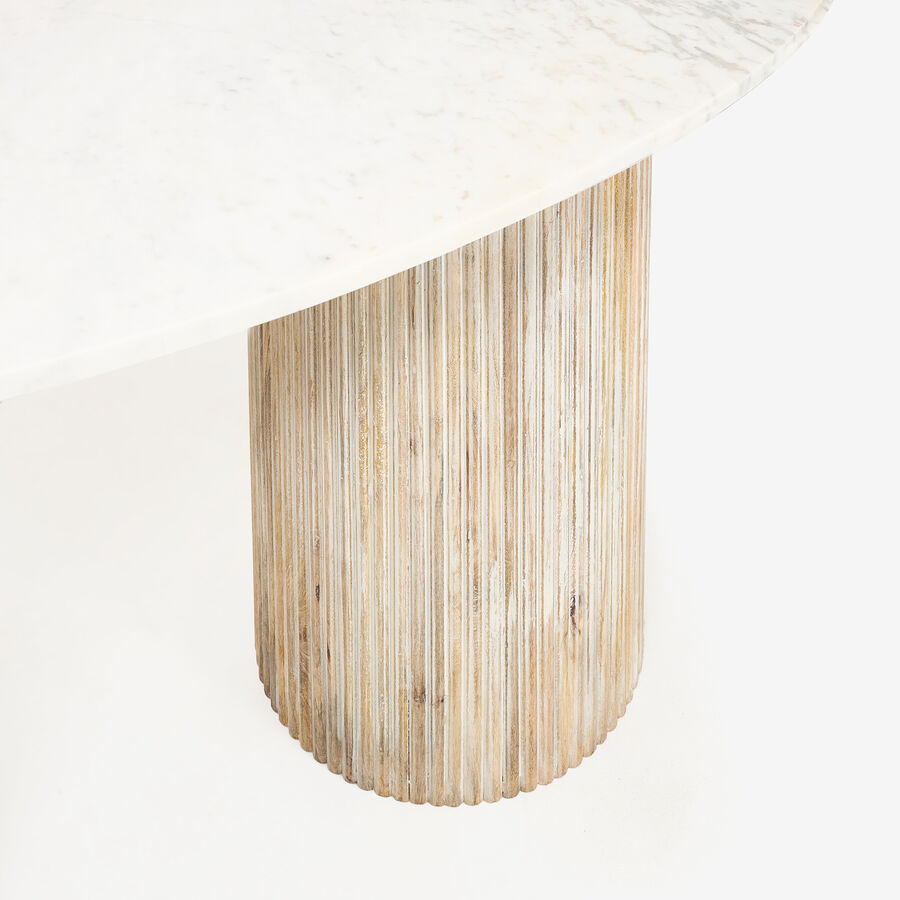 Mesa de comedor de mármol Siba 180x90x77cm Clau&Chloe