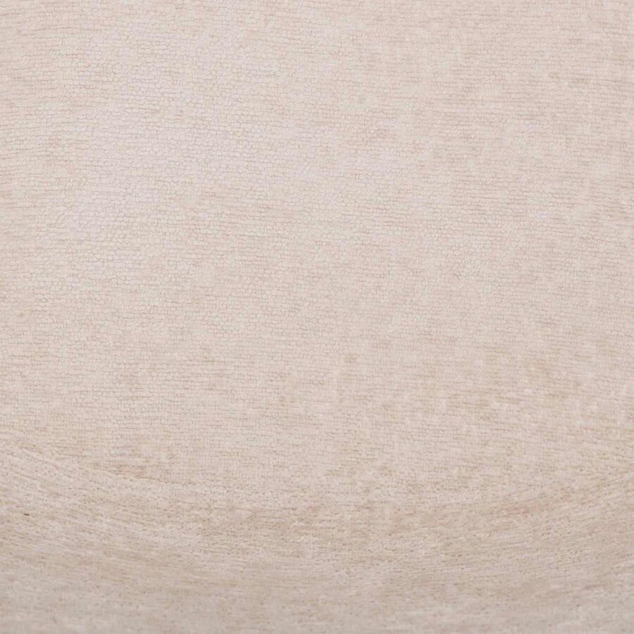 Silla de comedor beige de chenilla Tavel 