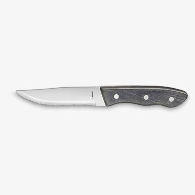 Cuchillo chuletero marr&oacute;n de acero inoxidable Hercule 25cm