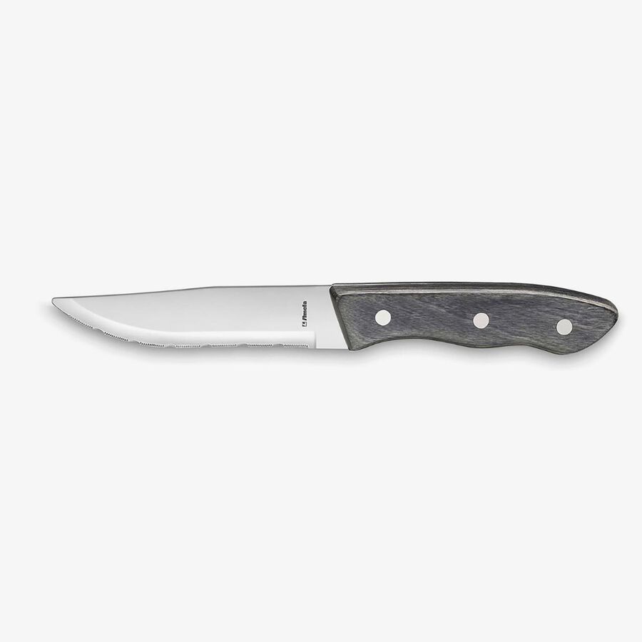 Cuchillo chuletero marr&oacute;n de acero inoxidable Hercule 25cm