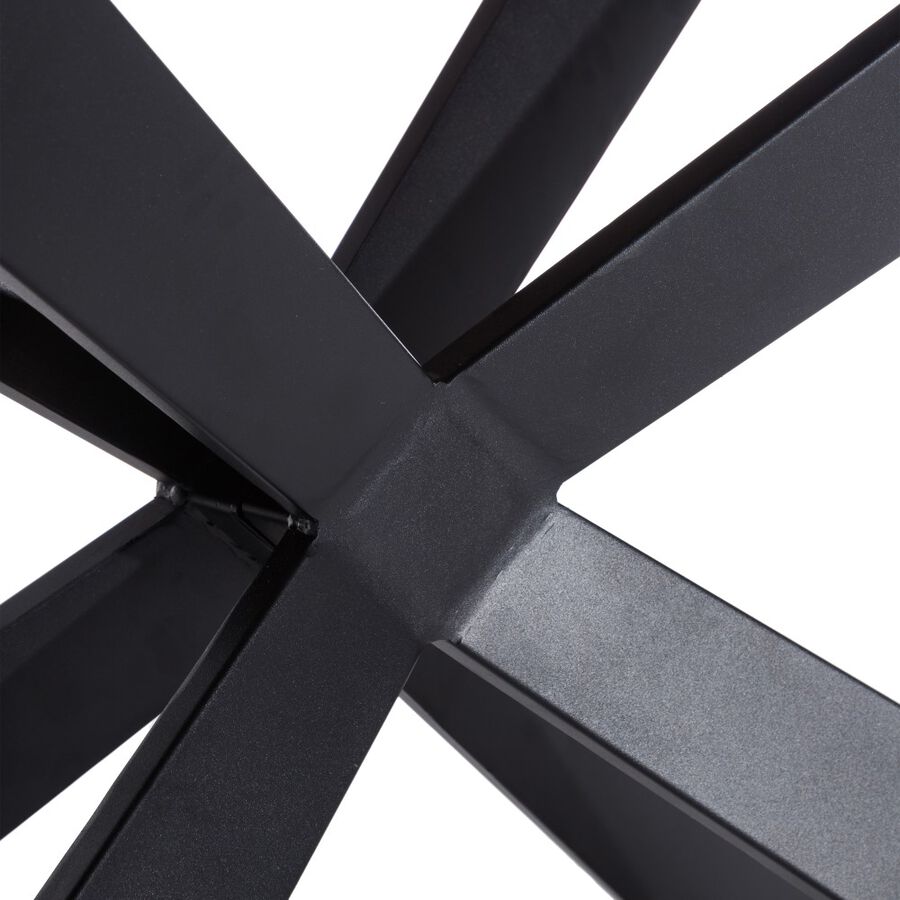 Mesa de comedor de madera MDF y metal 180x93x75cm