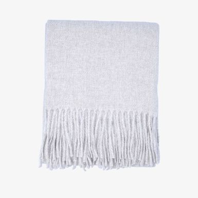 Manta efecto cashmere taupe Serel 130x150cm