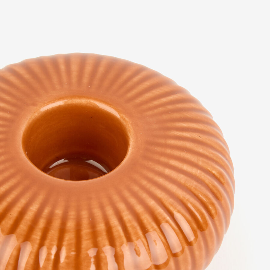 Candelabro de gres naranja Dunza Ø7x3cm