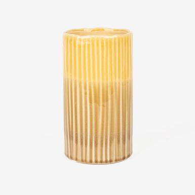 Jarrón de loza amarillo Sunday Ø11x19,6cm