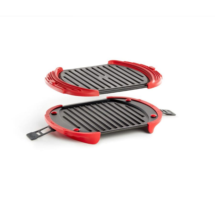 Grill para microondas con asas de silicona XL - L&eacute;ku&eacute;
