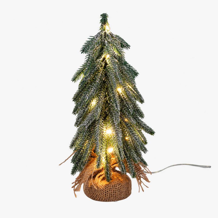 &Aacute;rbol de Navidad decorativo LED 13x27cm