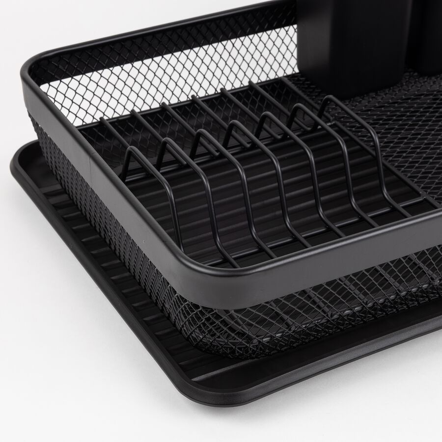 Escurreplatos metal negro 43x32x14cm