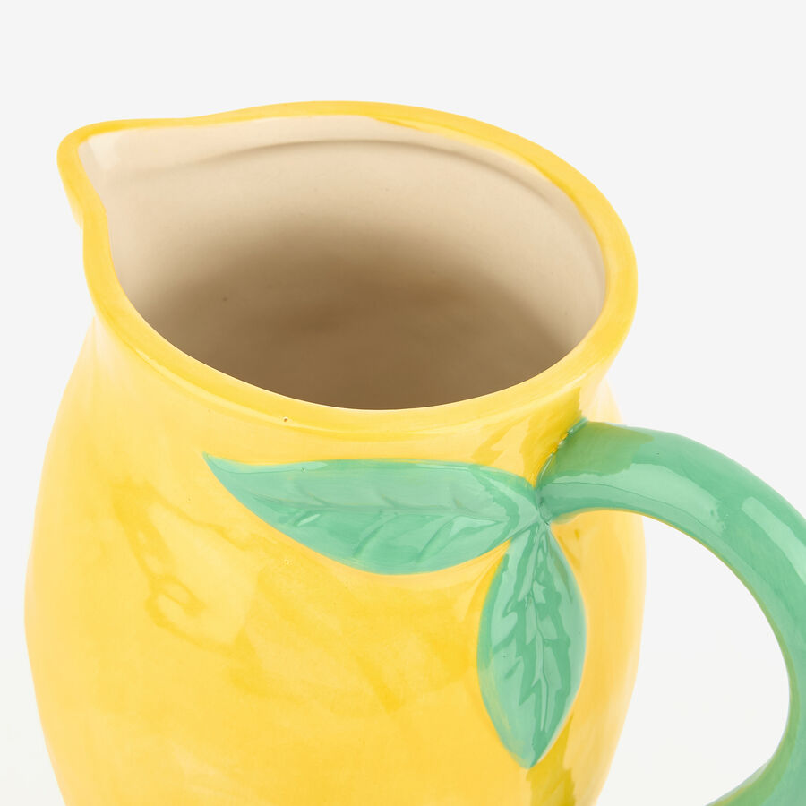 Jarra de cer&aacute;mica amarilla Lim&oacute;n 1,2L