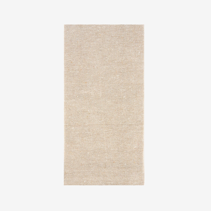 Set de 2 servilletas de algodón beige 43x43cm