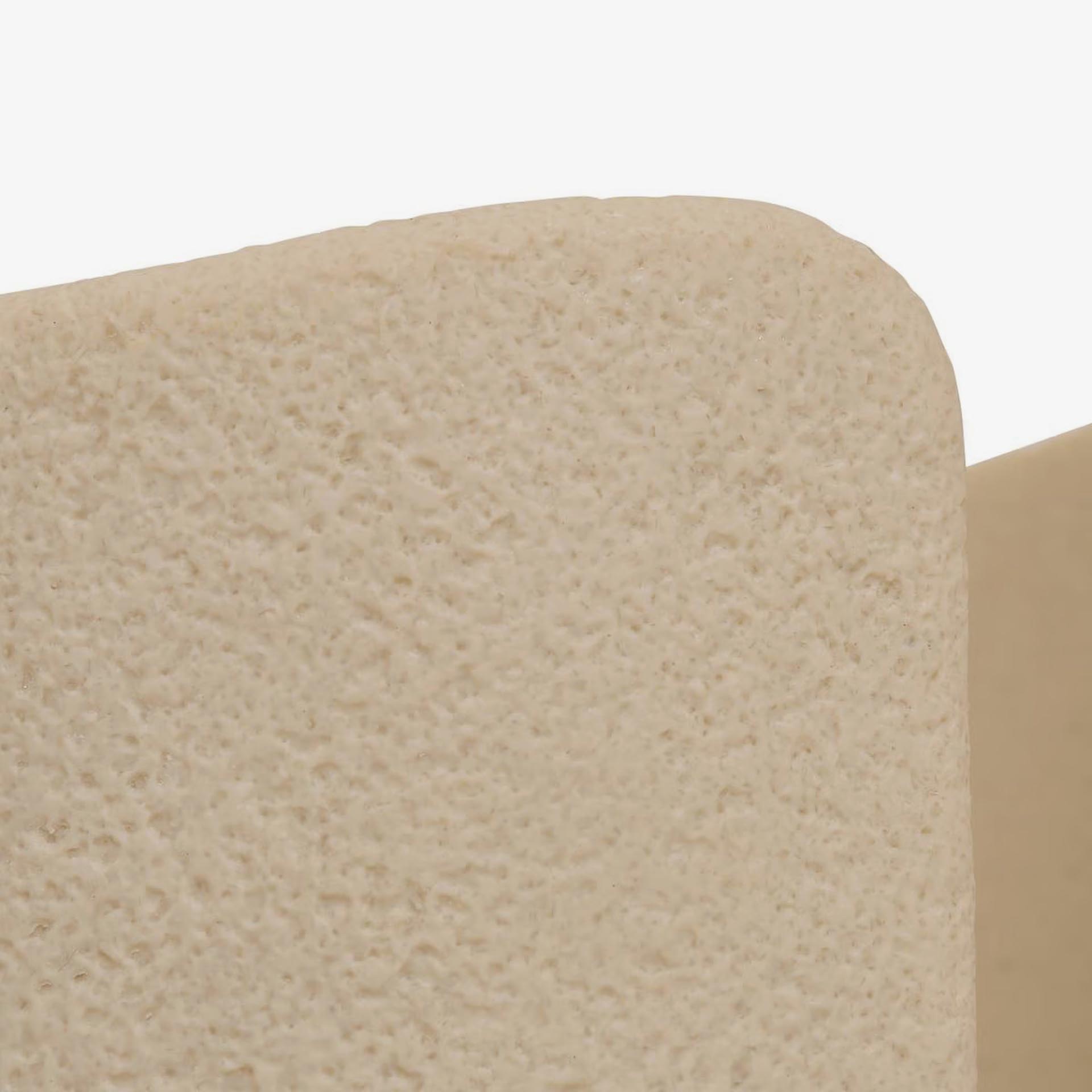 Portarrollos con reserva Olen de resina beige 13x33,5cm