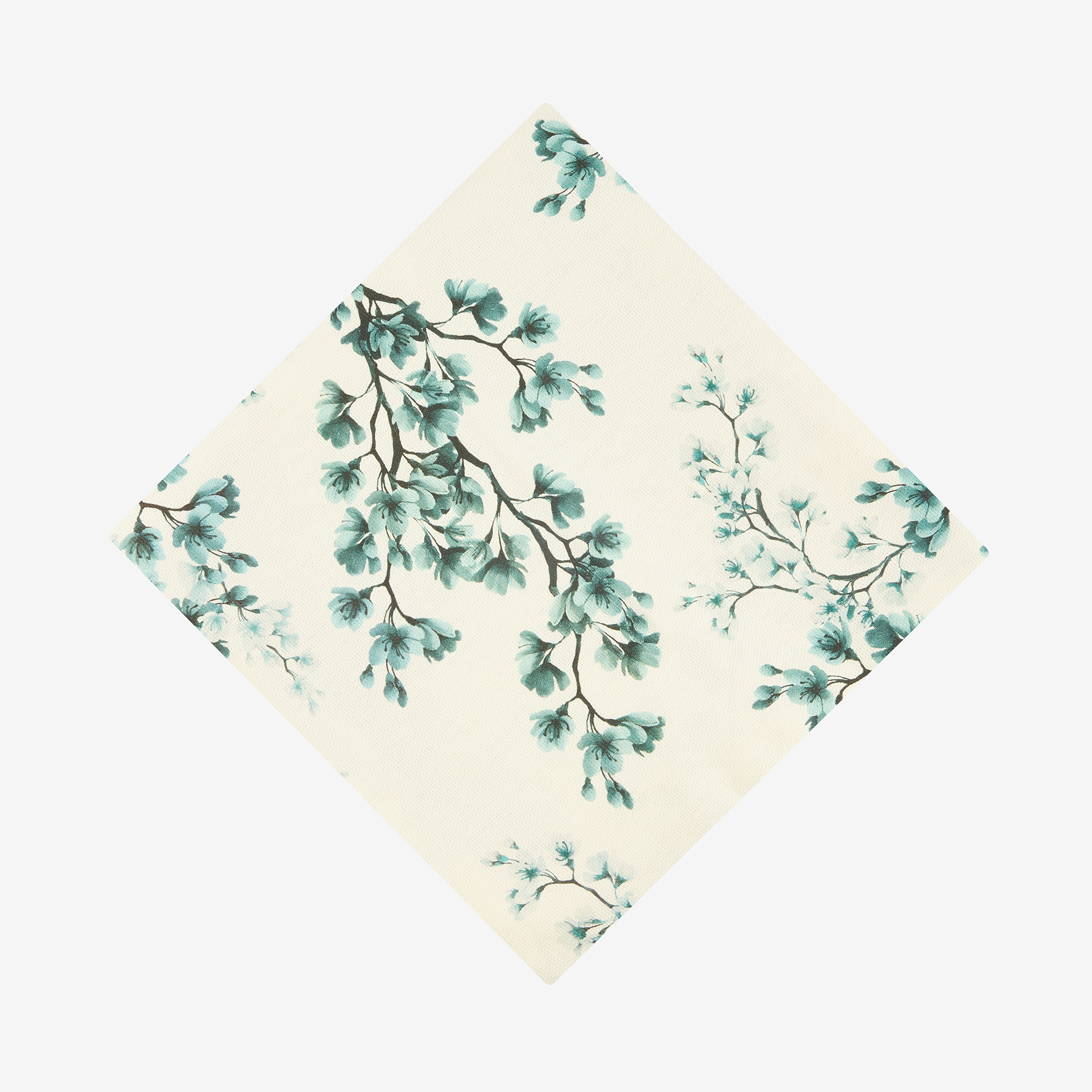 Funda de cojín de algodón cuadrada azul Bluira 45x45cm