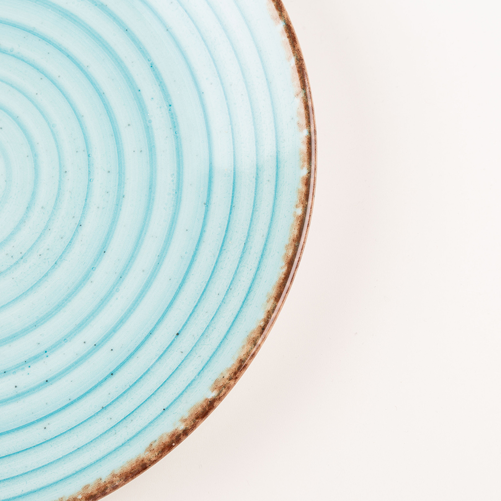 Plato llano azul Eo Turquoise Ø25cm