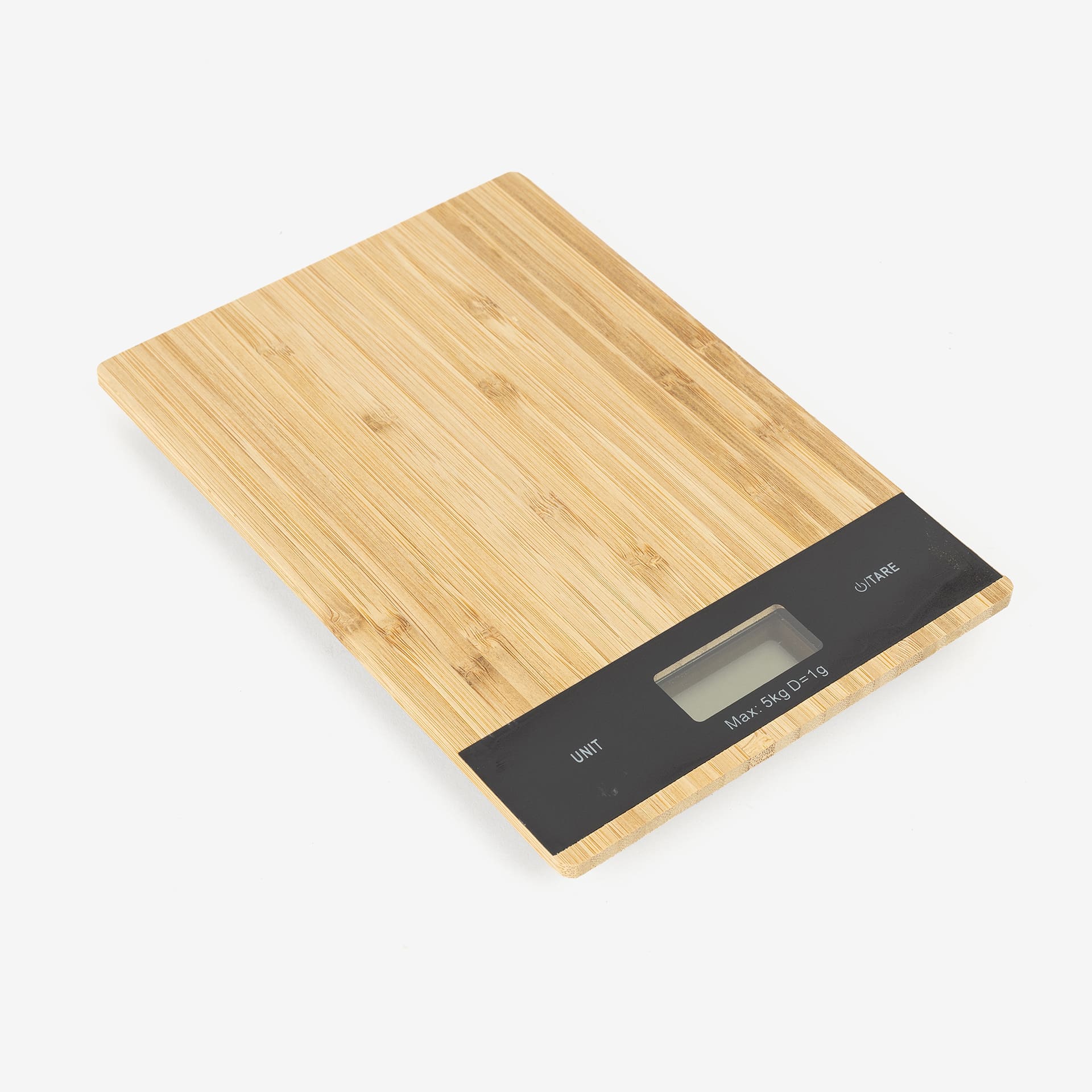 Báscula cocina bambú 5kg 20x15cm