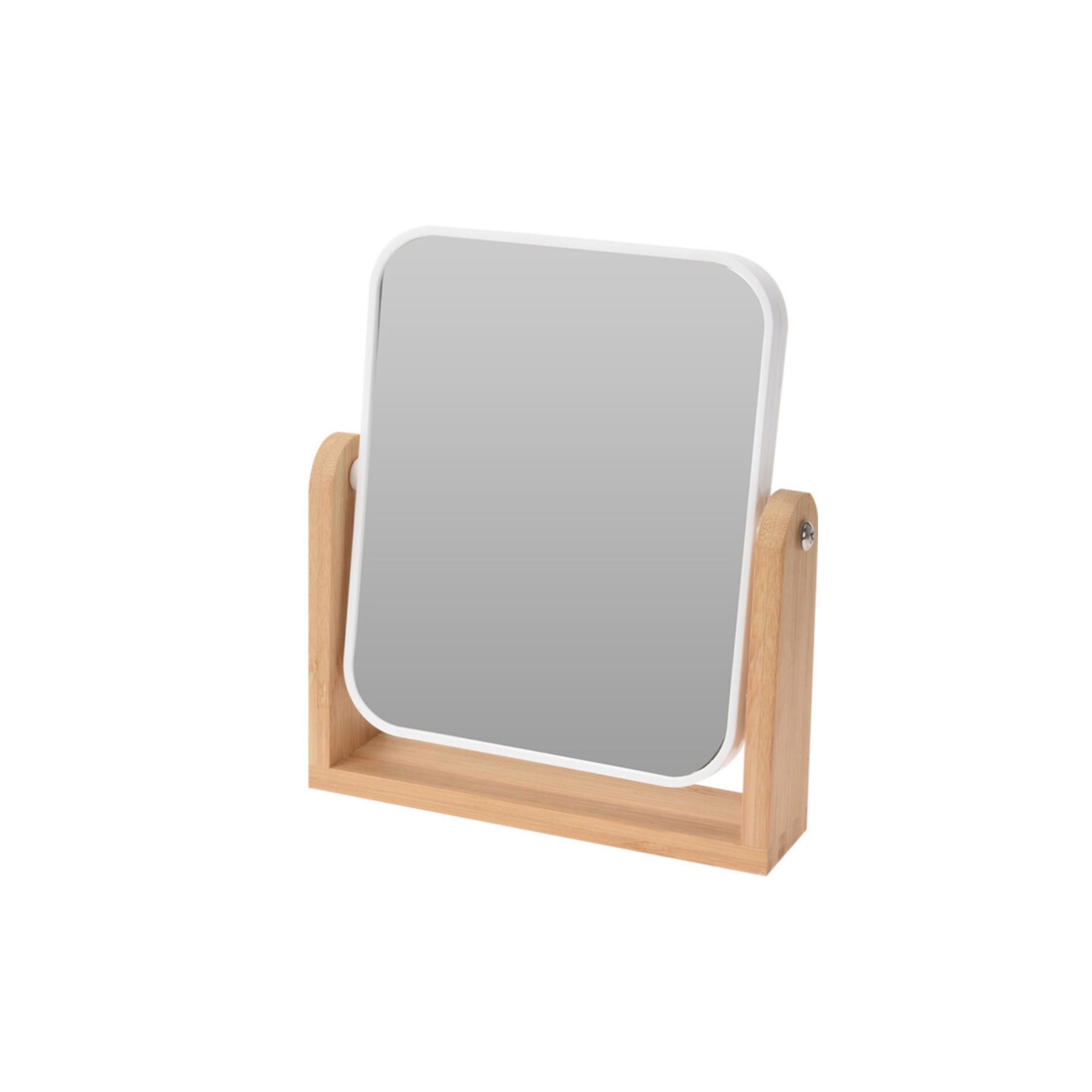 Espejo de baño de bambú