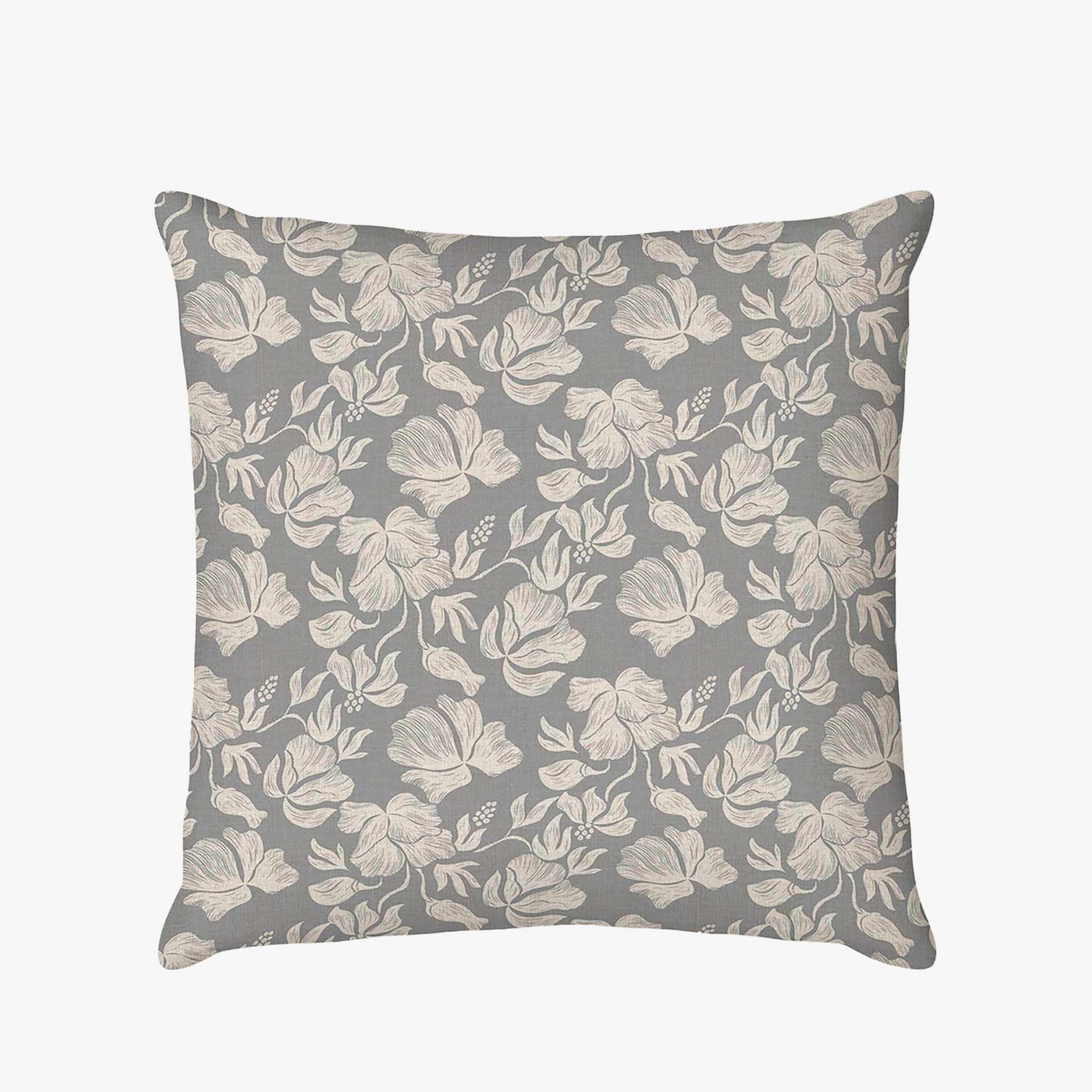 Funda de coj&iacute;n de lino blossom Botanicals 45x45cm Clau&Chloe