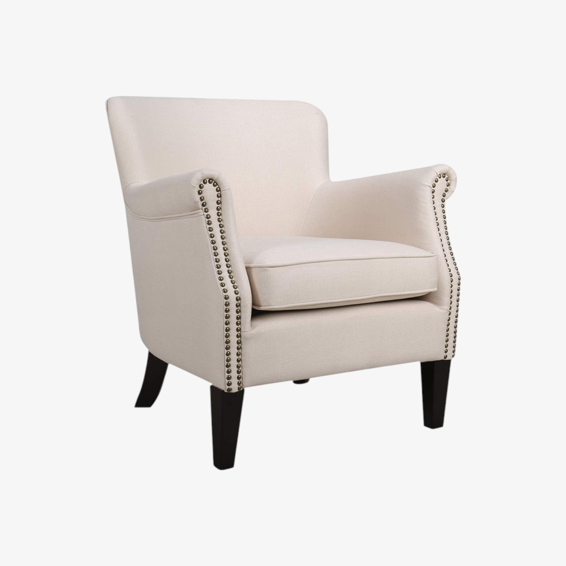 Butaca de poliéster beige Aurora 76x78x79cm Clau&Chloe