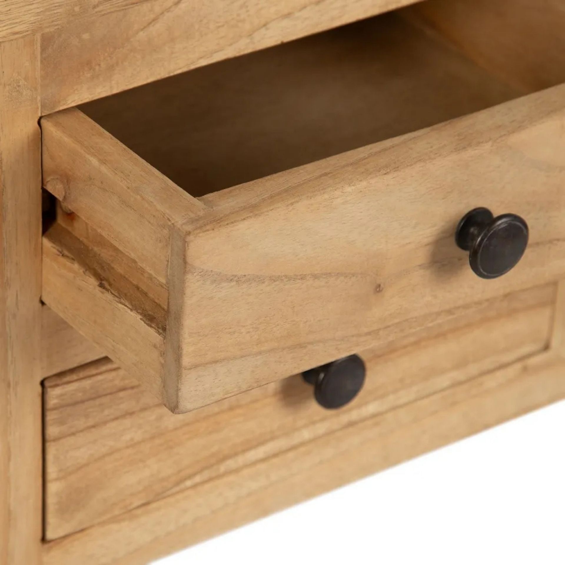 Consola de madera de mindi 85x26x85cm