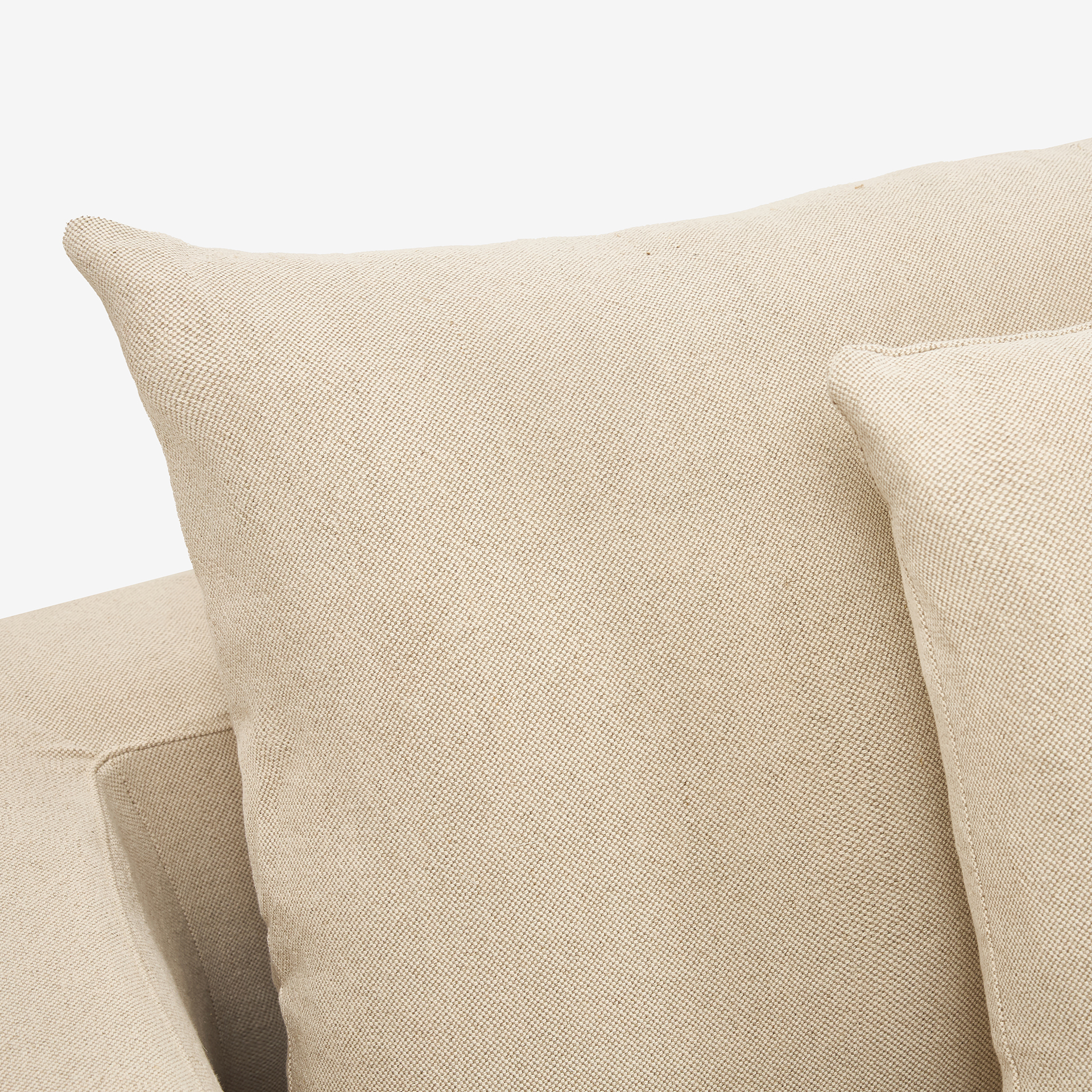 Sofá de 3 plazas de lino beige Aiden 220x110x80 Clau&Chloe