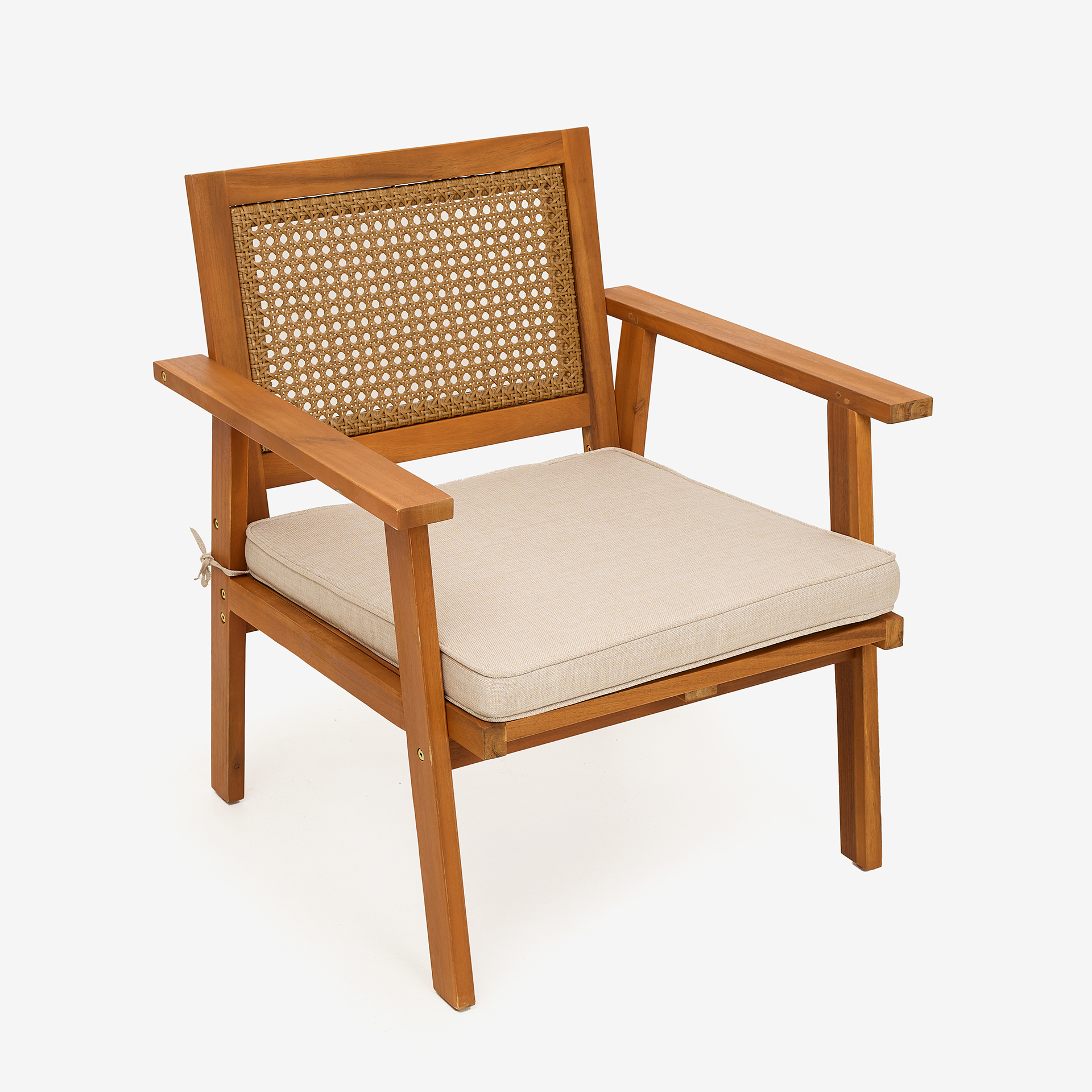 Set de jardín de 4 piezas de madera de acacia Corfu